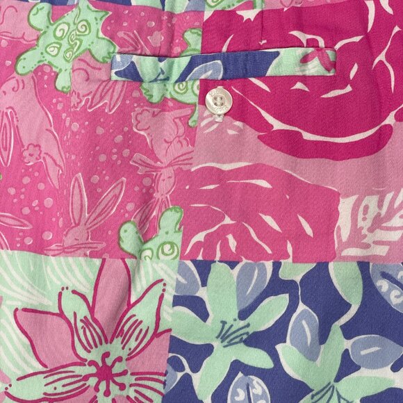 Lilly Pulitzer Women Vintage Y2K A Line Skirt Floral Charming Patchwork Small 4 - Picture 5 of 10